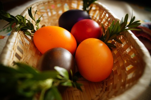 Image easter egg, easter basket, food, egg, ingredient