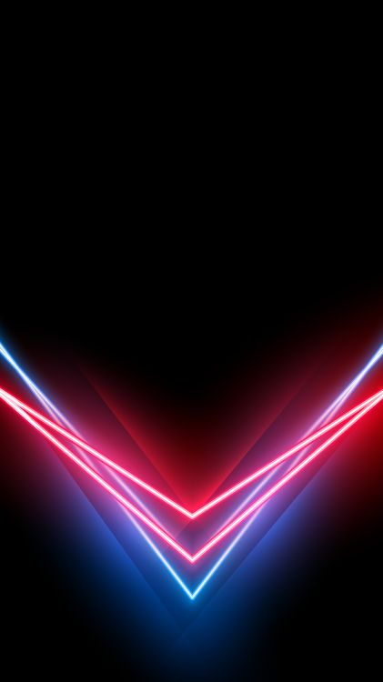 neon, amoled, red, line, light