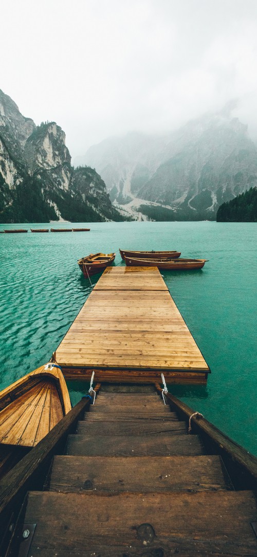 Image smartphone, ios, wood, mountainous landforms, water