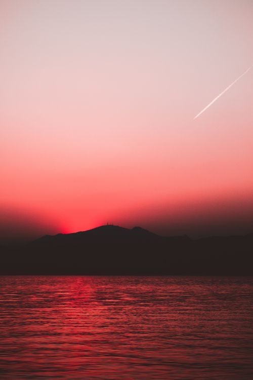 Horizon, Afterglow, Red, Mer, Lever. Wallpaper in 4480x6720 Resolution