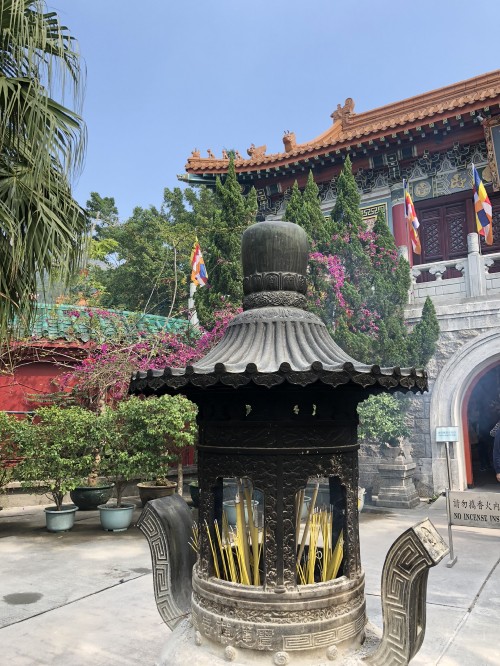 Image chinese architecture, flowerpot, japanese architecture, place of worship, temple