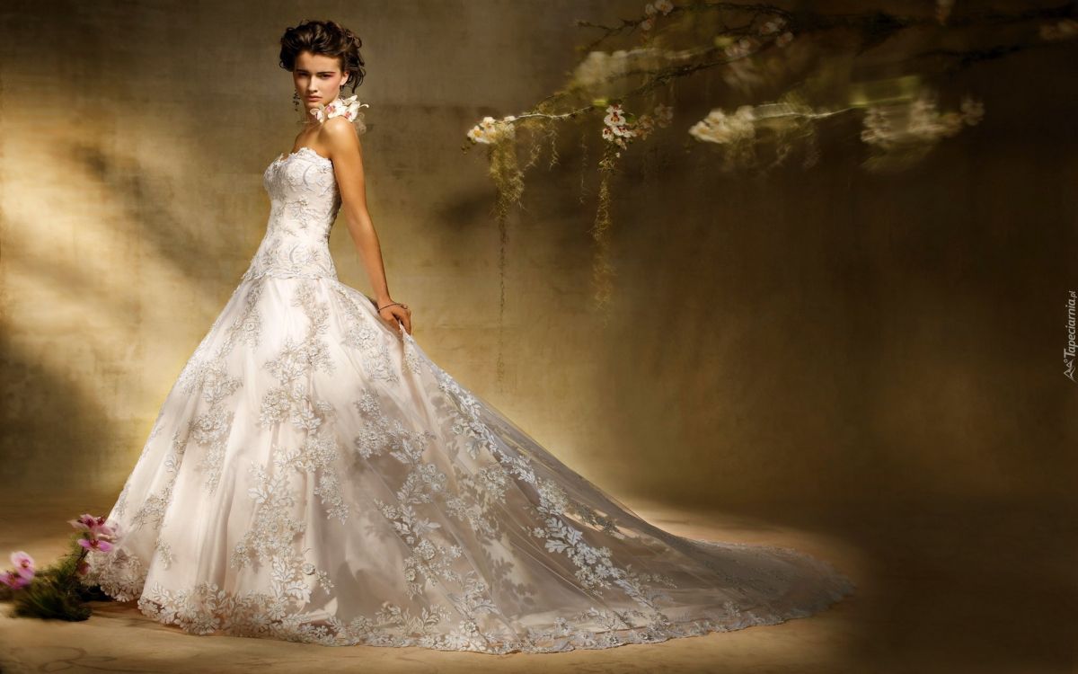 婚礼礼服, 衣服, 礼服, 时装模特, 新娘的服装 壁纸 1920x1200 允许