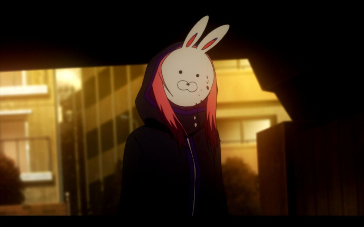 Person im Schwarzen Hoodie Mit Weißem Und Rosa Katzenkopf. Wallpaper in 2560x1600 Resolution