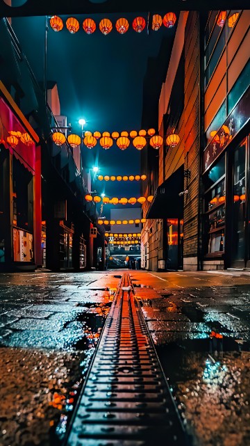 Image night, street light, light, cityscape, street