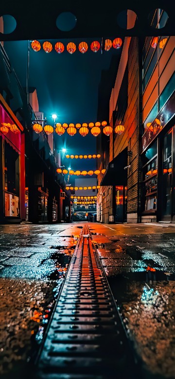 Image night, street light, light, cityscape, street