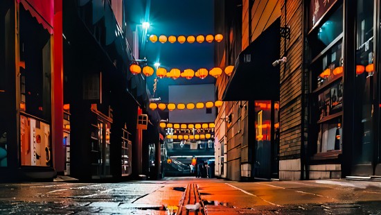 Image night, street light, light, cityscape, street