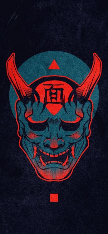 Cráneo, Manga, Arte, Simbolo, Ilustración. Wallpaper in 1080x2340 Resolution