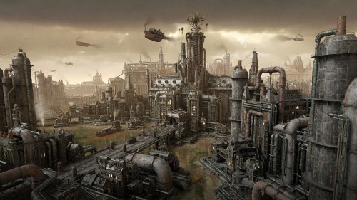 Image diesel punk art, dieselpunk, steampunk, art, kitbash3d