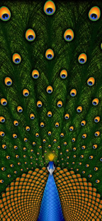 Design, Grafik-design, Blau, Gr, Botanik. Wallpaper in 1080x2340 Resolution