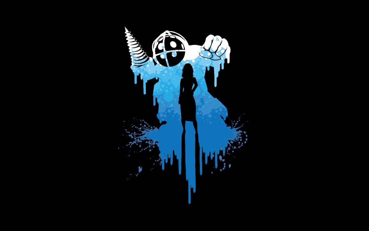 Blaue Und Weiße Menschliche Skelettillustration. Wallpaper in 2560x1600 Resolution