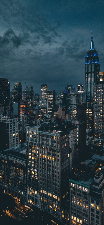 Image new york night sky, empire state building, night, building, skyline