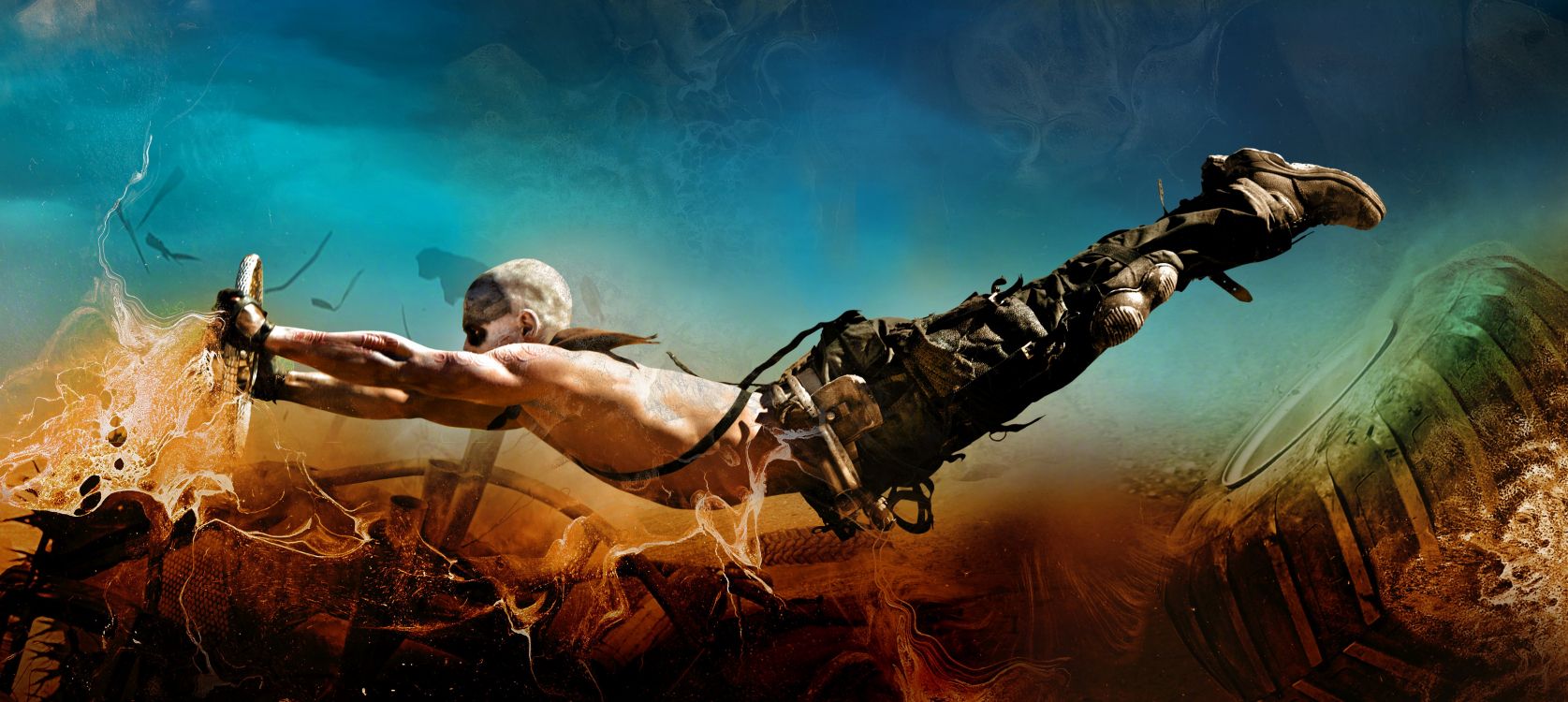 疯狂的麦克斯, 艺术, 天空, 海报, 马 壁纸 5000x2238 允许