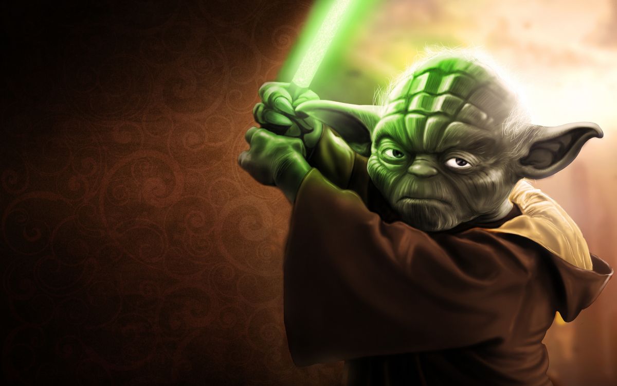 Yoda, Jedi, Star Wars, Sable, Anakin Skywalker. Wallpaper in 2880x1800 Resolution