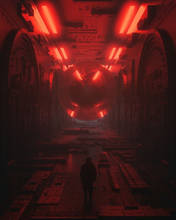 Person Walking on Tunnel During Daytime. Wallpaper in 2700x3375 Resolution