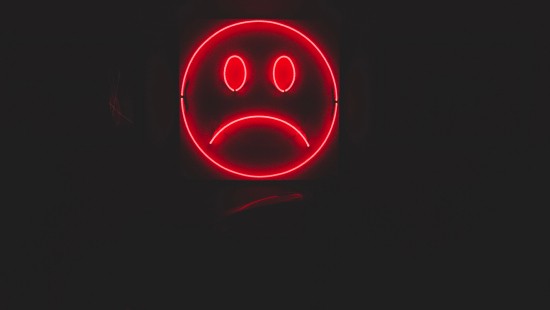Image red and black love neon light