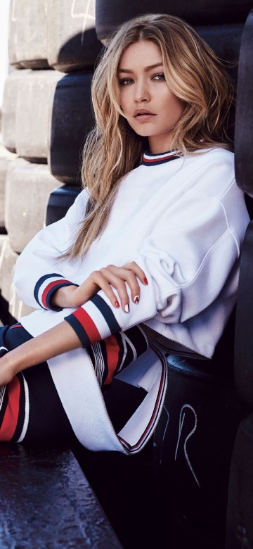 Image gigi hadid tommy hilfiger mercedes, gigi hadid, tommy hilfiger, model, fashion