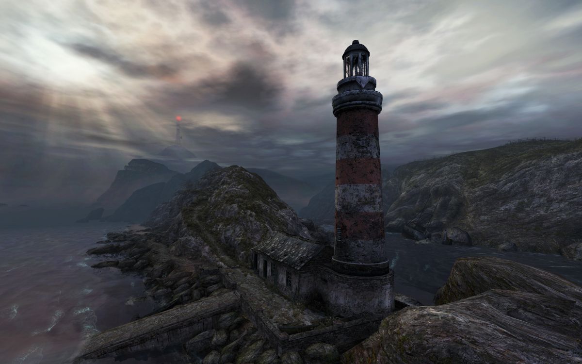 Torre de Hormigón Marrón y Blanco en la Montaña. Wallpaper in 5120x3200 Resolution