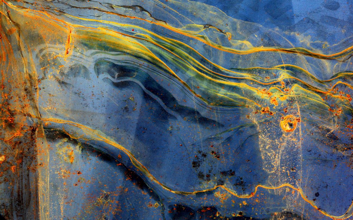 Peinture Abstraite Bleue et Jaune. Wallpaper in 2560x1600 Resolution