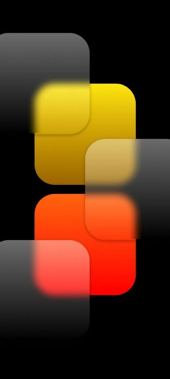 red yellow and black square, colored, orange, green, black