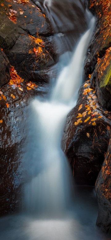 Image body of water, waterfall, nature, water, natural landscape