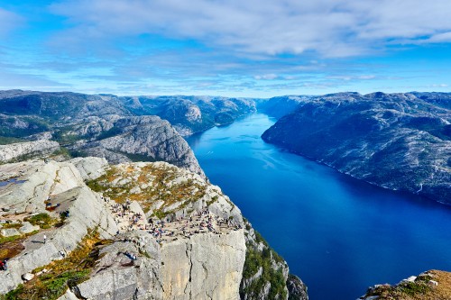 Image pulpit rock, fjord, lysefjord, Western Norway, kjerag