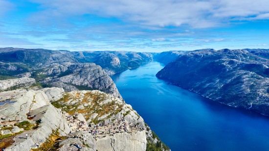 Image pulpit rock, fjord, lysefjord, Western Norway, kjerag
