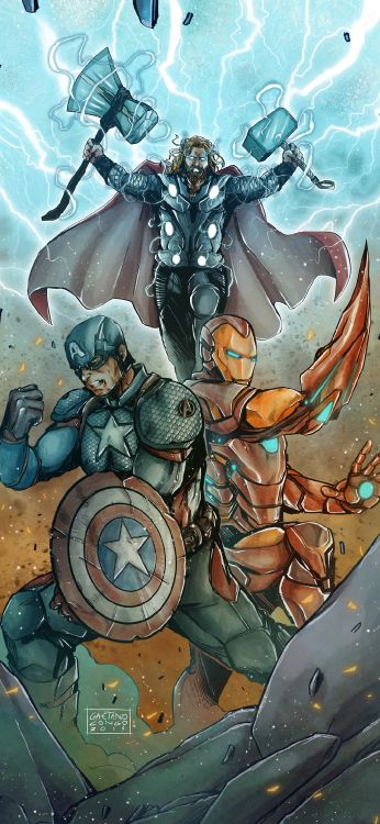 Mythologie, Illustration, Comic, Cartoon, Azure. Wallpaper in 1080x2340 Resolution