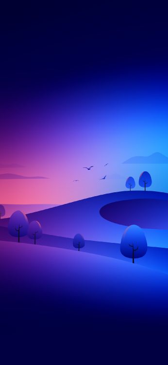 Atmosphère, Azure, Purple, Violette, Horizon. Wallpaper in 1170x2532 Resolution