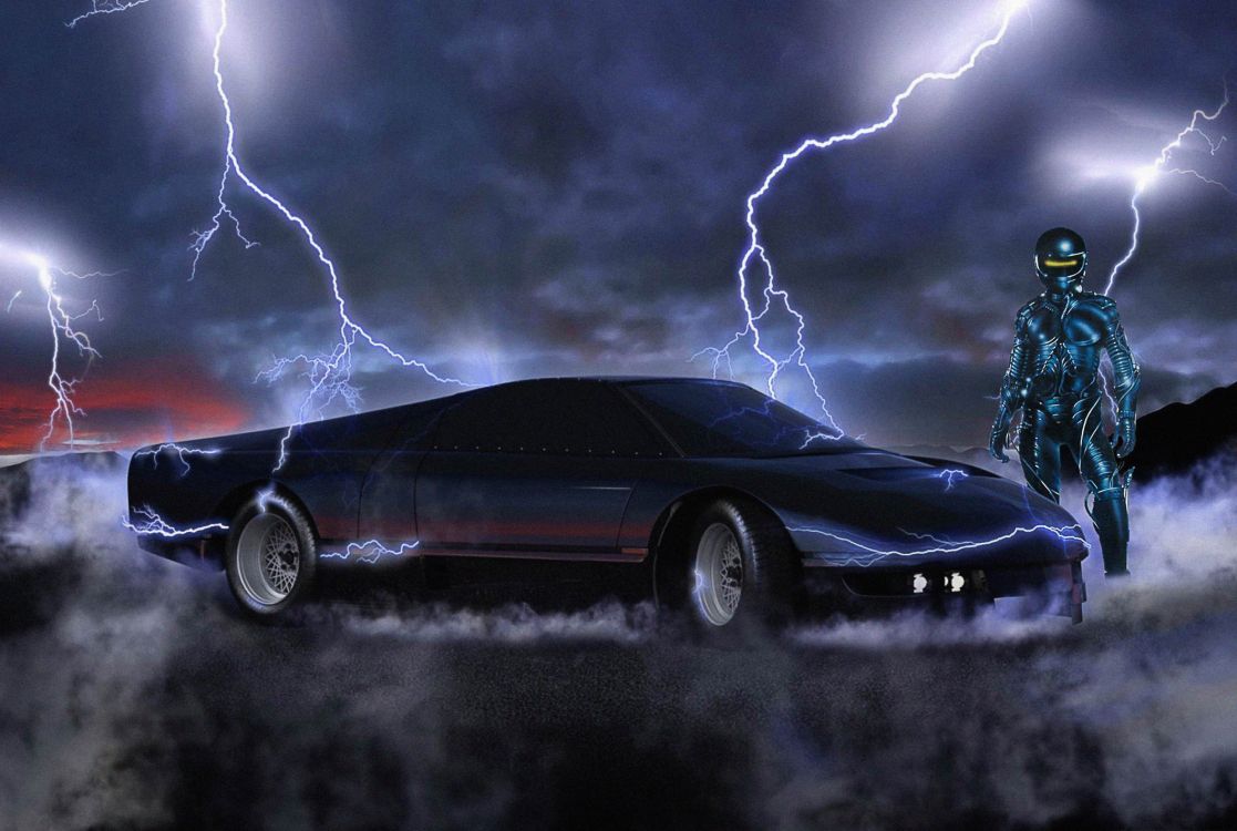 Wraith Movie Poster, 1980s, Poster, Dodge M4s, Film Poster. Wallpaper in 3240x2175 Resolution