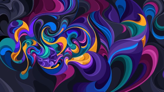 Image purple and pink abstract painting