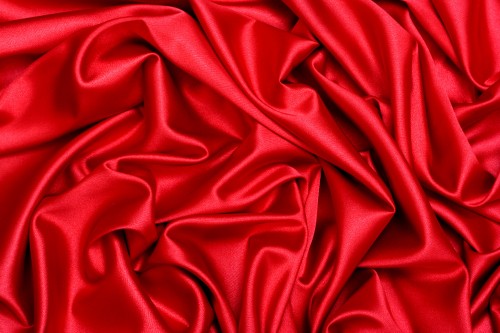 Image red textile in close up photography