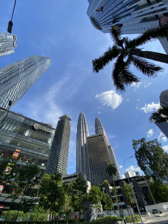 Tours Petronas, Kuala Lumpur, Malaisie, la Journée, Architecture. Wallpaper in 1536x2048 Resolution