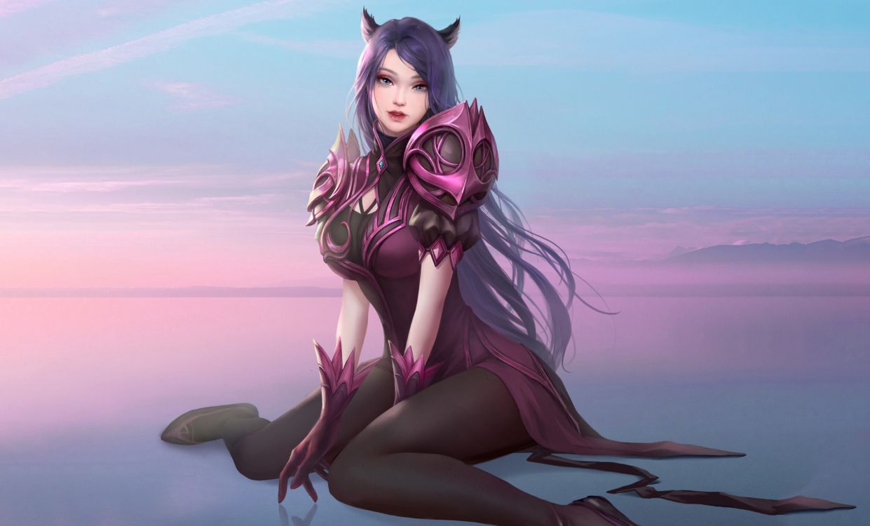 Femme en Robe à Pois Rouge et Blanc. Wallpaper in 2500x1510 Resolution