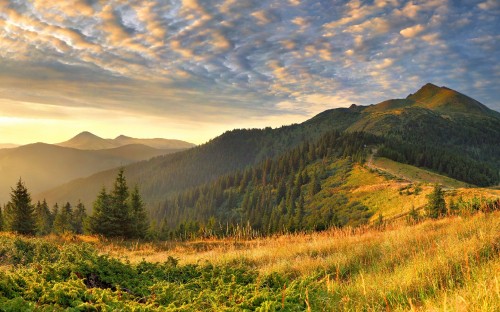 Image mountainous landforms, mountain, nature, natural landscape, highland