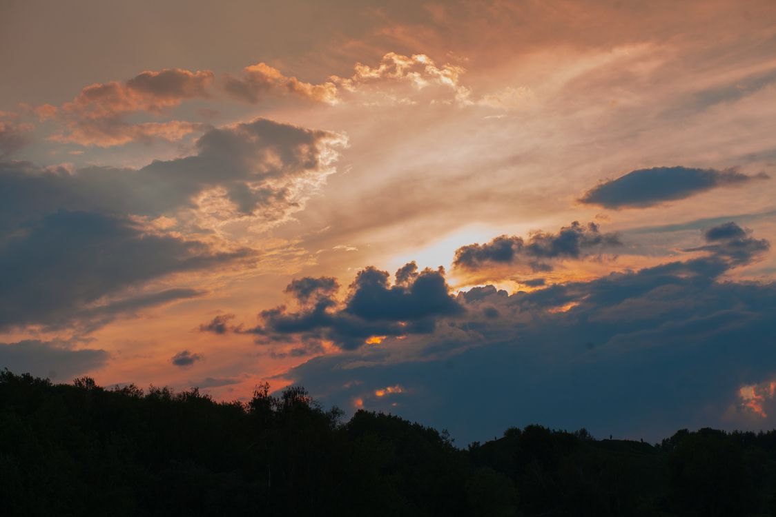 Afterglow, Soir, Cumulus, Horizon, la Journée. Wallpaper in 4368x2912 Resolution