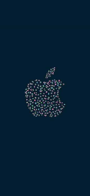 Weiße Und Schwarze Herzillustration. Wallpaper in 1242x2688 Resolution