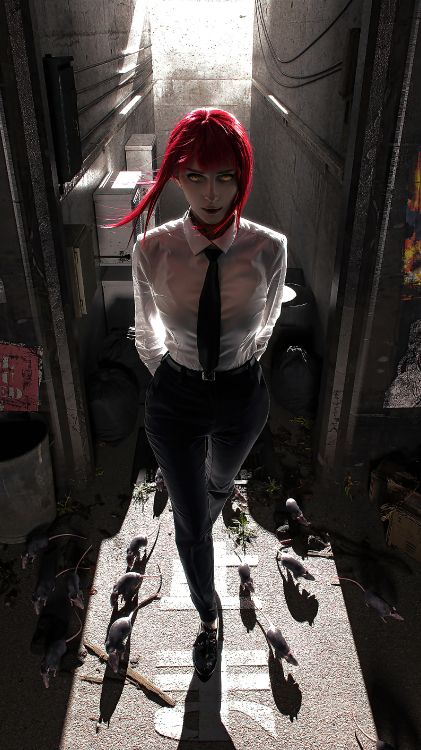 Makima Cosplay Xénon, Cosplay, Face, Jambe, Hat. Wallpaper in 2160x3840 Resolution