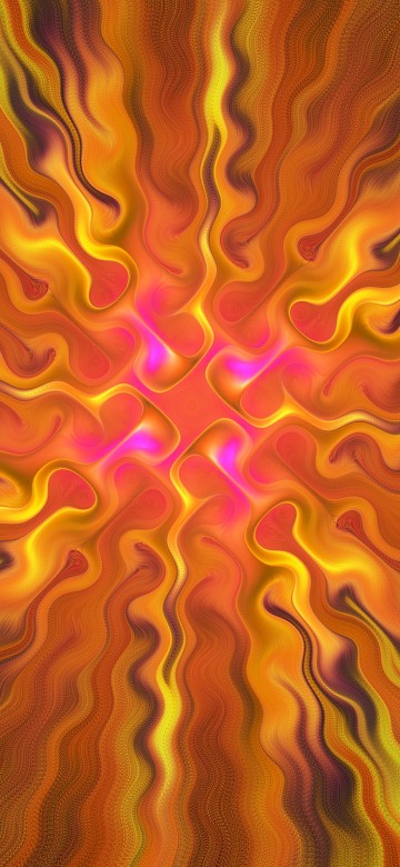 Image orange and yellow abstract painting
