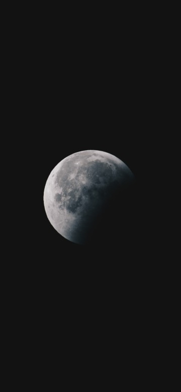 Image full moon in dark night sky