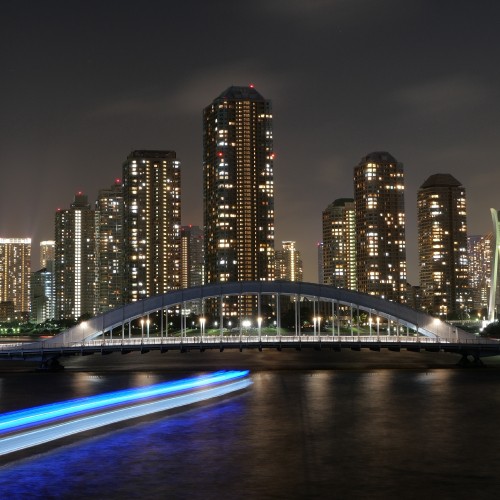 Image city skyline during night time