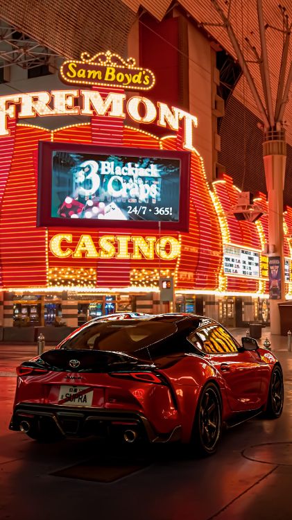 Fremont Hotel Und Casino, Sportwagen, Rad, Tire, Car. Wallpaper in 2160x3840 Resolution