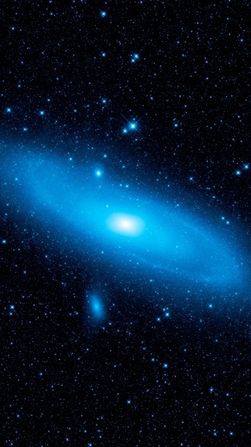 Image blue and white galaxy illustration