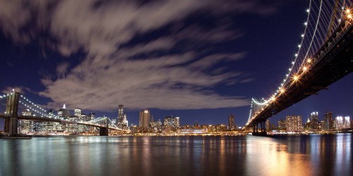 Image city skyline during night time