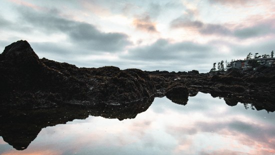 Image nature, reflection, water, cloud, natural landscape