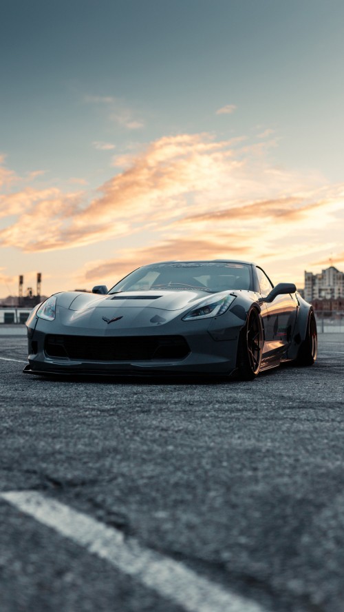 Image road, supercar, sports car, cars, chevrolet corvette zr1 c6