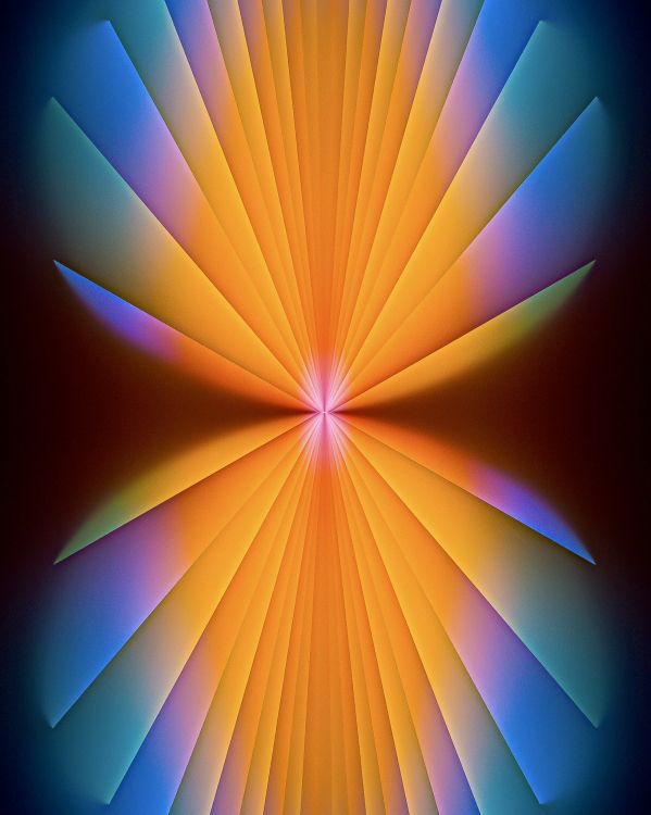 Fractal Art, Art, Light, Colored, Animation. Wallpaper in 1638x2048 Resolution