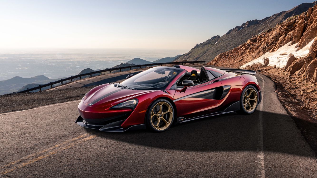 Pico Mclaren 600lt Spider Pikes, 2020 Mclaren 600lt, Mclaren, McLaren 600LT Spider, Coche. Wallpaper in 5120x2880 Resolution