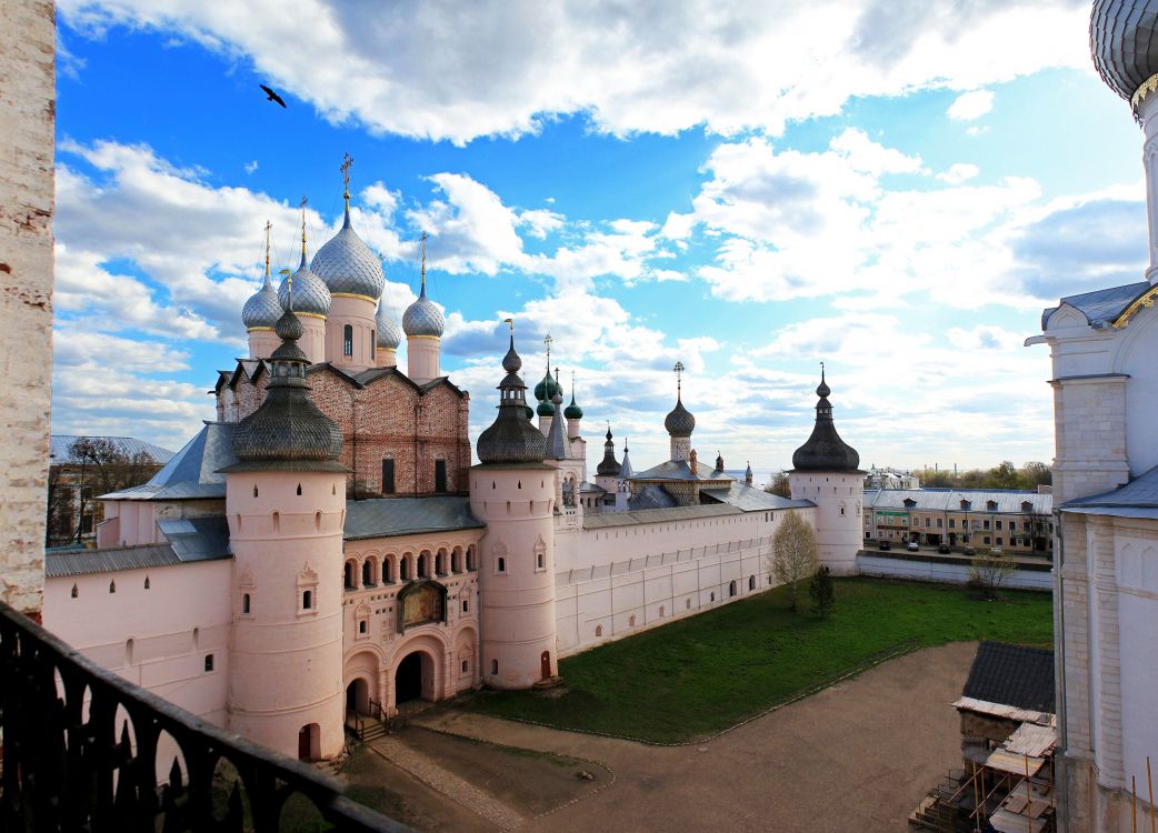 white and blue castle under blue sky