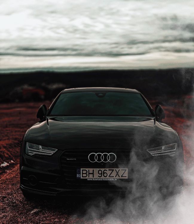 Audi A 4 Negro en Camino de Tierra Durante el Día. Wallpaper in 3024x3494 Resolution