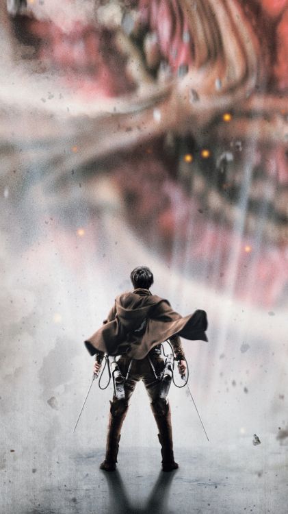 Cartel de la Película Ataque a Los Titanes, Eren Yeager, Cartel, Gráficos de la Cultura Pop, 11x17. Wallpaper in 2160x3840 Resolution